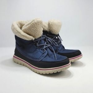 Sorel Cozy Carnival Ankle Boot Lace Up Waterproof Faux Shearling NL2297-478 9